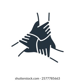 Collaboration flat icons  symbol line elements for infographic web