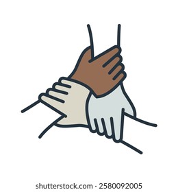 Collaboration flat icons  symbol line elements for infographic web