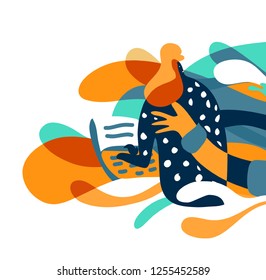 Estilo abstrato gráfico de colaboração