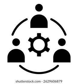 Collaboration Icon Bold Style For Various Design Purposes