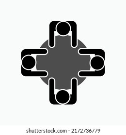 Collaboration Icon. Cooperation Symbol - Vector.