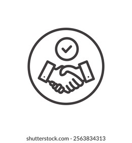Collaboration Icon Depicting Two People Working Together in Black and White