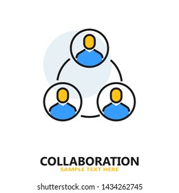 Collaboration Icon Design. Vector Illustration.