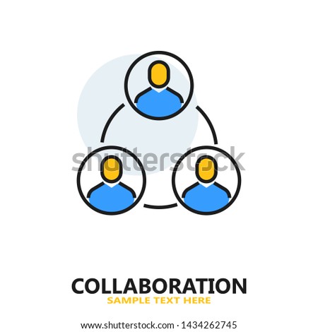 Collaboration Icon Design. Vector Illustration.
