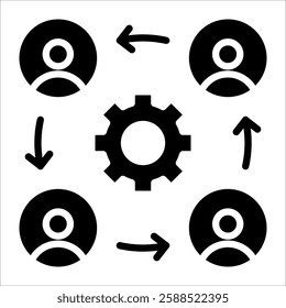 Collaboration Icon Element For Design