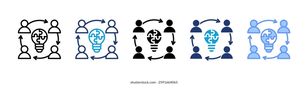 Collaboration Icon Element For Design