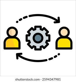 Collaboration Icon Element For Design