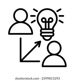 Collaboration Icon Element for Design