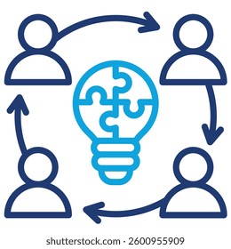 Collaboration Icon Element For Design