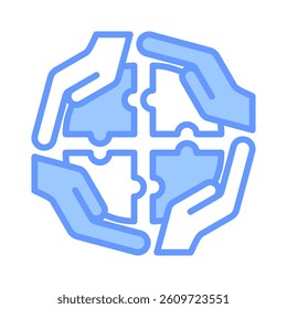 Collaboration Icon Element for Design