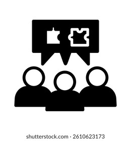 Collaboration Icon Element for Design