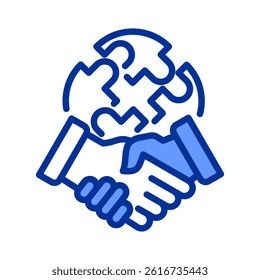 Collaboration Icon Element For Design