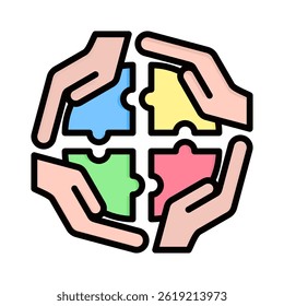 Elemento de icono de colaboración para el diseño