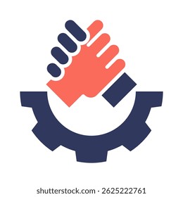 Elemento de ícone de colaboração para design