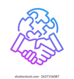Collaboration Icon Element For Design