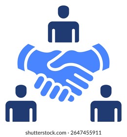 Elemento de ícone de colaboração para design