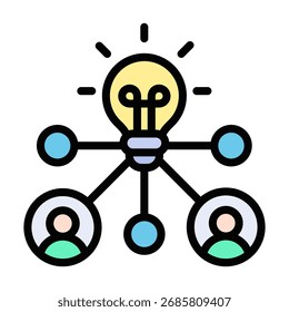 Elemento Ícone De Colaboração Para Design