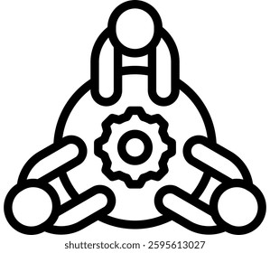 Collaboration Icon Element For Design And Vector