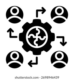 Collaboration Icon Element For Design And Vector