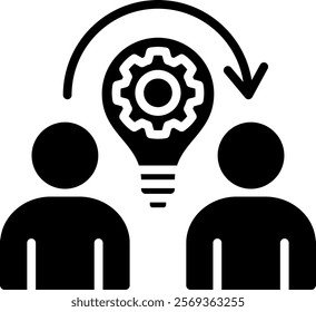 Collaboration Icon Glyph Vector Illustration
