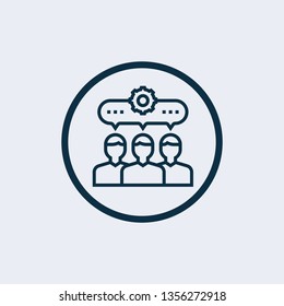 Collaboration icon isolated on white background. Collaboration icon simple sign.