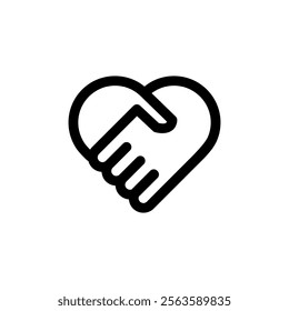 Collaboration Icon Line Style Design Finance Vector Illustration
