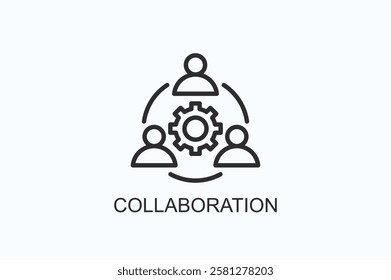 Collaboration Icon Or Logo Isolated Illustration