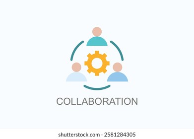 Collaboration Icon Or Logo Isolated Illustration