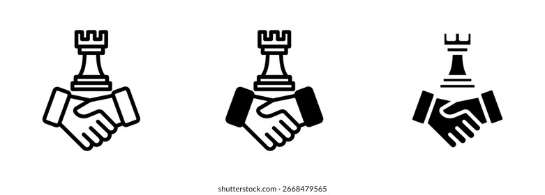 Icono de colaboración Multi concepto. Ilustración vectorial simple