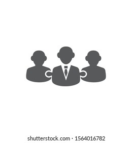 Collaboration icon on white background