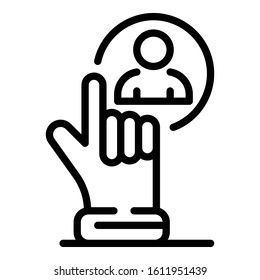 Collaboration icon. Outline collaboration vector icon for web design isolated on white background