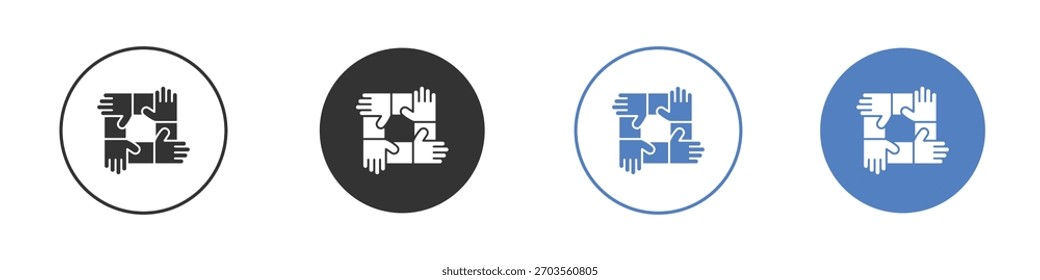 Pictograma do ícone de colaboração para o design do seu site, logotipo