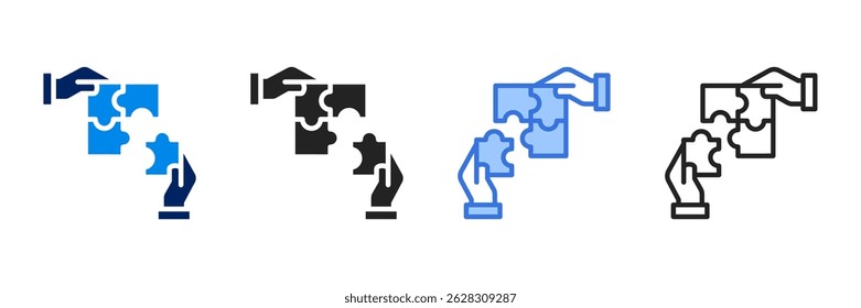 Collaboration Icon Set Different Style Collection