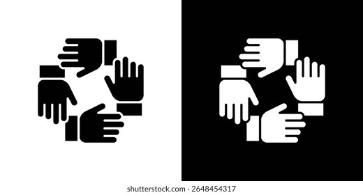 Collaboration icon symbol collection. Flat vector stock illustration.