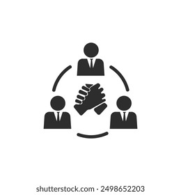 Collaboration Icon Teamwork vector illustration eps