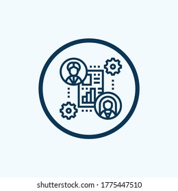 collaboration icon in trendy design style. collaboration icon isolated on white background. collaboration vector icon simple and modern flat symbol for web site, mobile, logo, app