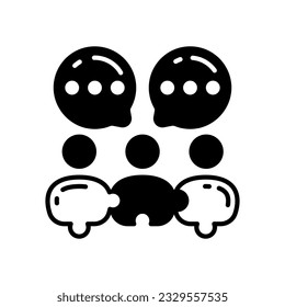 Icono de colaboración en vector. Ilustración