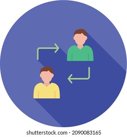 Collaboration icon vector image. Can also be used for Entrepreneurship. Suitable for mobile apps, web apps and print media.