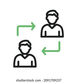 Collaboration icon vector image. Can also be used for Entrepreneurship. Suitable for mobile apps, web apps and print media.