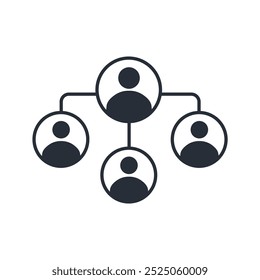 collaboration icon. vector.Editable stroke.linear style sign for use web design,logo.Symbol illustration.