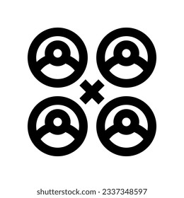 icono de colaboración para tu sitio web, móvil, presentación y diseño de logotipo.