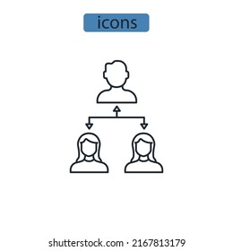 Collaboration icons  symbol vector elements for infographic web