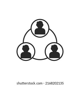 Collaboration icons  symbol vector elements for infographic web