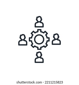 Collaboration Icons  Symbol Vector Elements For Infographic Web