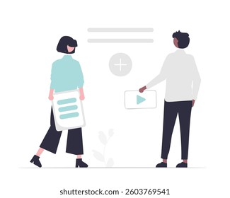 Collaboration illustration for web and application design featuring teamwork, shared goals, communication, and project coordination in a modern flat vector style
