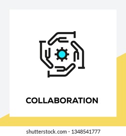 COLLABORATION LINE ICON SET