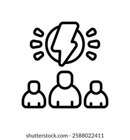 collaboration line icon. vector icon for your website, mobile, presentation, and logo design.