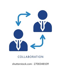 Icono de la mini ilustración de la colaboración. Uso Para El Concepto Moderno, Impresión, Ui, Ux Kit, Web Y Desarrollo De App. Vector Relacionado Con Finanzas De Negocios, Administración Y Más