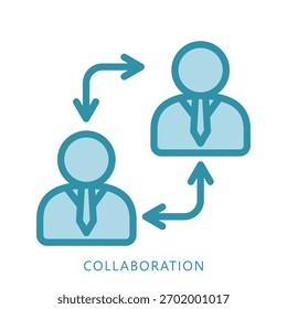 Collaboration Mini Illustration Icon. Use For Modern Concept, Print, Ui, Ux Kit, Web And App Development. Vector Related To Business Finance, Management And More