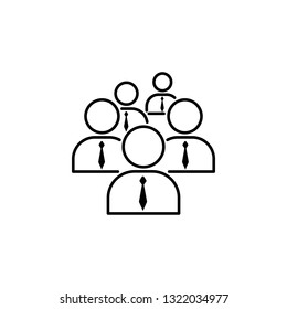 collaboration, office, staff icon. Element of teamwork for mobile concept and web apps illustration. Thin line icon for website design and development, app development